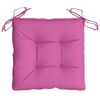vidaXL Perne de scaun, 2 buc., pink, 40x40x7 cm, material textil