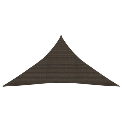 vidaXL Pânză parasolar, maro, 3x4x4 m, HDPE, 160 g/m²