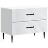 vidaXL Dulap de noapte Alb 62 x 34,5 x 47,5 cm Lemn prelucrat