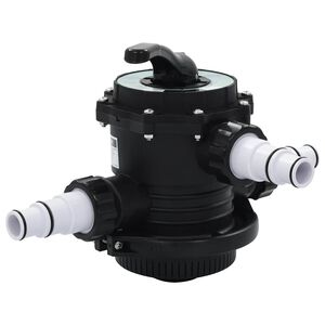 vidaXL Supapă multiport pentru filtre cu nisip ABS 1,5" 6 căi