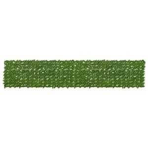 vidaXL Ecran de balcon cu frunze Verde și galben 400 x 75 cm