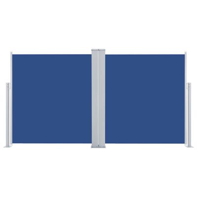 vidaXL Copertină laterală retractabilă, albastru, 100 x 600 cm