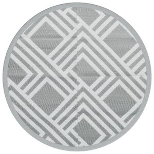 vidaXL Covor de exterior, ARAKIL gri, &Oslash;160 cm, PP