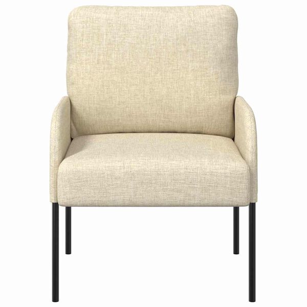 vidaXL Canapele cu pernă 55cm Crem placaj