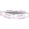 vidaXL Cadru de pat de podea Maro 120 x 190 cm Lemn masiv de pin