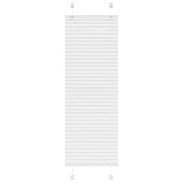 vidaXL Jaluzea plisată alb 50x150 cm Lățime țesătură 49,4cm poliester