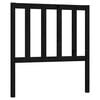 vidaXL Tăblie de pat, negru, 96x4x100 cm, lemn masiv de pin