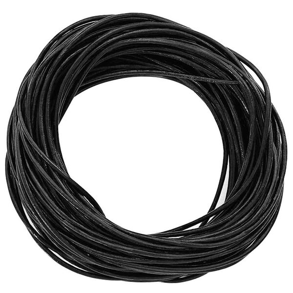 vidaXL Cord din Piele Negru &Oslash;1 mm x 10 m Piele