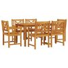 vidaXL Set de masă pentru grădină 7 pcs Maro Lemn Solid de Acacia