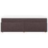 vidaXL Pat box spring cu saltea, maro &icirc;nchis, 100x200 cm, textil