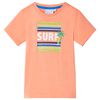 Tricou pentru copii, portocaliu neon, 128