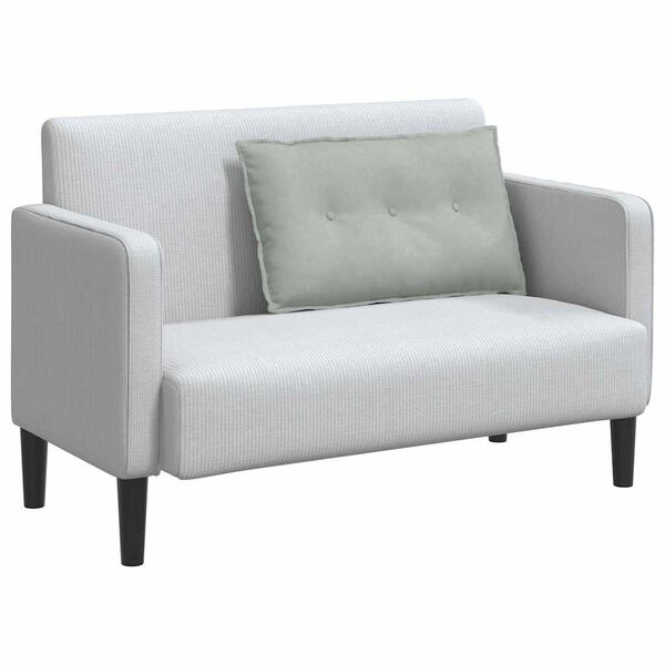 vidaXL Perna pentru spate Gri deschis 80 x 50 cm Țesătură din corduroy