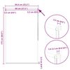 vidaXL Jaluzea opacă 84,4x175 cm, lățime material 80 cm, roșu