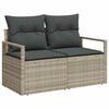 vidaXL Set de canapele pentru grădină 7 pcs Gri deschis Rattan poli