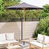 vidaXL Parasol de Grădină Gri &icirc;nchis &Oslash; 270 x 260 cm Bambus