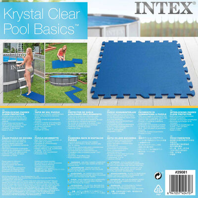 Intex Protecții de podea piscină, 8 buc., albastru, 50x50 cm