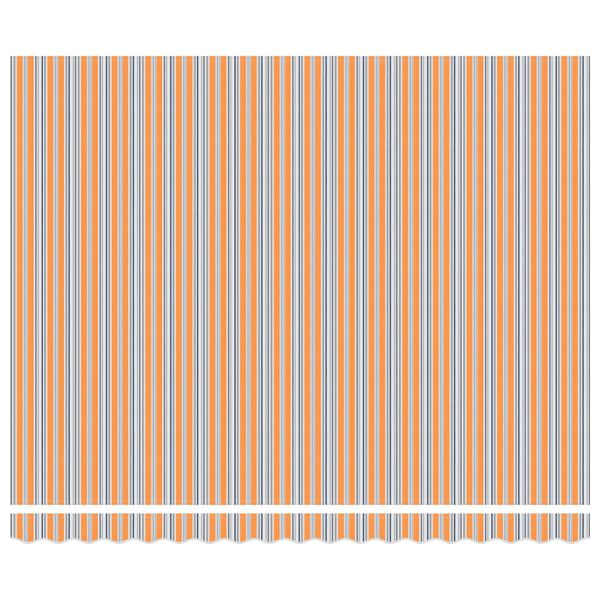 vidaXL Cortina Retractabilă Albastru și portocaliu 400 &times; 300 cm