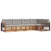 vidaXL Set de canapele de exterior 5 buc. Gri natural și deschis