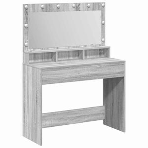 vidaXL Masă de Machiaj Gri Sonoma 100 x 41 x 135 cm Lemn prelucrat