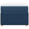 vidaXL Pat box spring cu saltea, albastru, 80x200 cm, textil
