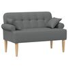 vidaXL Canapea cu capitonaj butonat Gri &icirc;nchis 120 x 65 x 79 cm