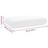 vidaXL Perna de Somn Simplu Alb 60 x 40 x 13 cm Spumă cu Memorie