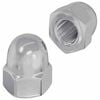 vidaXL Nuci Acorn 2 pcs Argintiu 12,8 x 12,8 x 6,5 cm Oțel