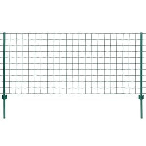 vidaXL Gard Euro, verde, 20 x 1,2 m, oțel
