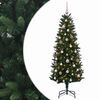 vidaXL Brad de Crăciun artificial cu globuri 120 cm 150 LED-uri