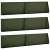 vidaXL Zid de sprijin 6 buc. 100 x 12 x 30 cm Oțel Verde măsliniu