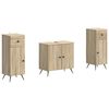 vidaXL Set de cabinet pentru baie cu 3 piese BREDA Stejar Sonoma