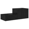 vidaXL Dulap de depozitare 2 pcs Stejar Negru 127 x 41 x 40 cm