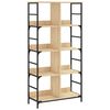 vidaXL Bibliotecă, stejar sonoma, 78,5x33x153 cm, lemn prelucrat