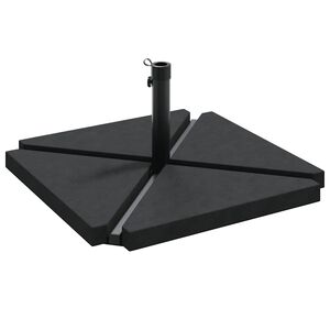 vidaXL Set de bază pentru umbrelă de grădină 5 piese, granit și oțel