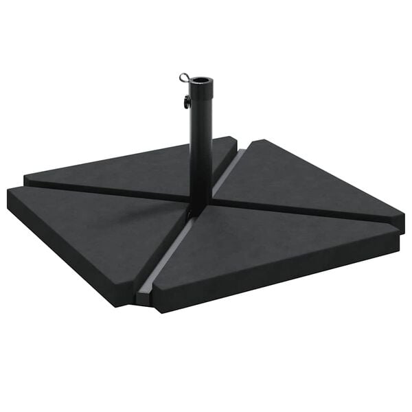 vidaXL Set de bază pentru umbrelă de grădină 5 piese, granit și oțel