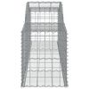 vidaXL Coșuri gabion arcuite 5 buc, 300x50x60/80 cm, fier galvanizat
