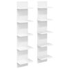 vidaXL Raft de perete 2 buc. Alb 22 x 15 x 100 cm Lemn prelucrat