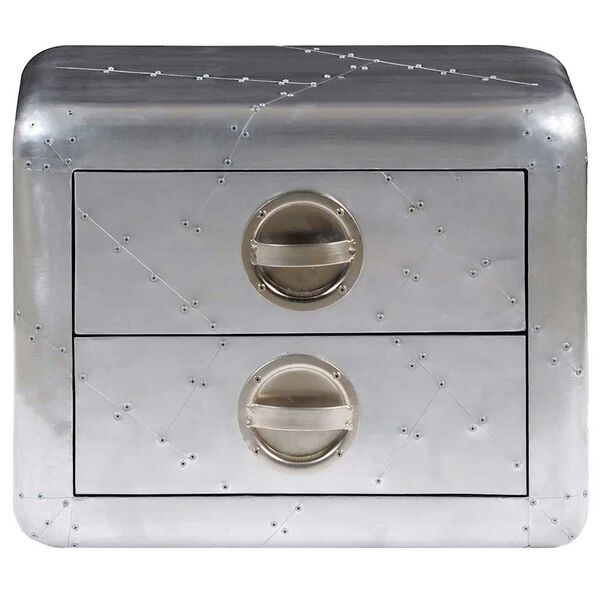 vidaXL Masă capăt Aviator cu 2 sertare, stil vintage aeronavă Airman