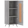 vidaXL Servantă, gri sonoma, 34,5x34x90 cm, lemn compozit