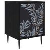 vidaXL Dulap de noapte DOKKUM Stejar Negru 36 x 33 x 51 cm
