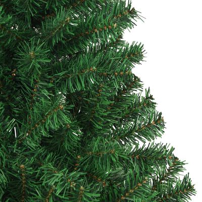 vidaXL Pom de Crăciun artificial cu ramuri groase, verde, 180 cm, PVC
