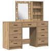 vidaXL Masă de Machiaj 3 buc. Maro 40 x 41 x 135 cm Lemn prelucrat