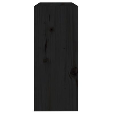 vidaXL Bibliotecă/Separator cameră,negru,60x30x71,5 cm, lemn masiv pin