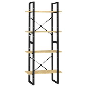 vidaXL Bibliotecă cu 4 rafturi, 60x30x140 cm, lemn masiv de pin