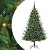 vidaXL Brad de Crăciun artificial pre-iluminat cu set de bile Verde