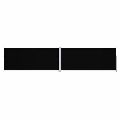 vidaXL Copertină laterală retractabilă, negru, 220x1000 cm