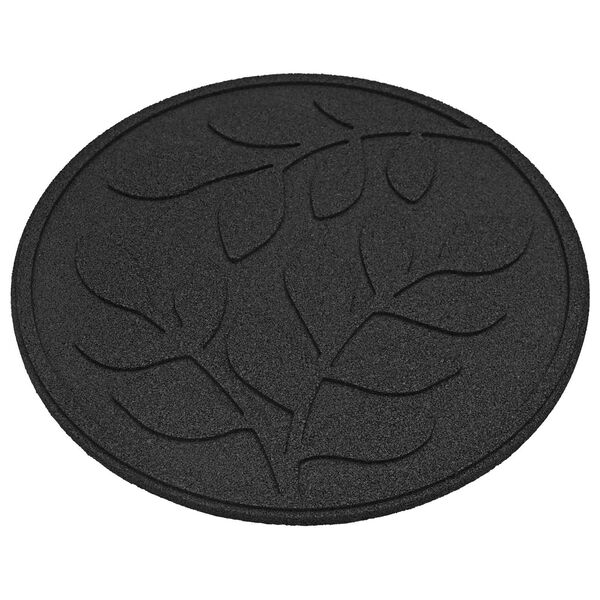 vidaXL Piatra de pași 6 pcs Negru &Oslash; 44 x 2 cm Cauciuc