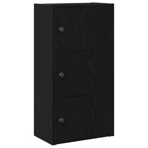 vidaXL Bibliotecă Stejar negru 40x24x77 cm Lemn prelucrat
