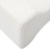 vidaXL Knee Pillow Alb Spumă cu memorie și poliester 26 x 21,5 x 15 cm