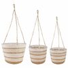 vidaXL 3 buc. Natural, Alb și Bej &Oslash;26 x 19 cm 100% Iarbă de mare